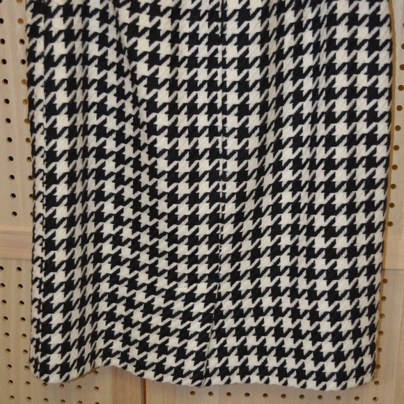 ISAAC MIZRAHI BLACK -N- WHITE  HOUNDSTOOTH TWO PIECE SKIRT SET  M/ 6 - Picture 12 of 13